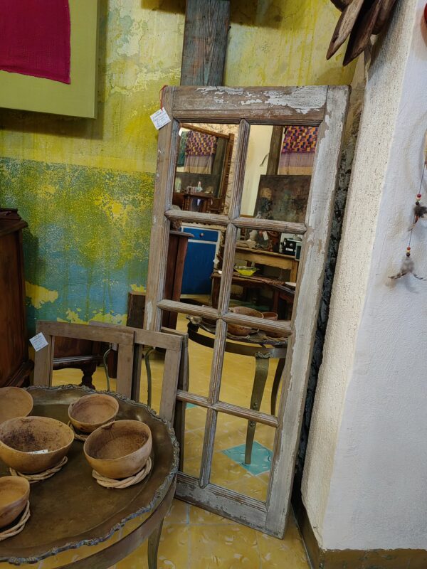 ESPEJO DE VENTANA ANTIGUA GRANDE 8 espejos