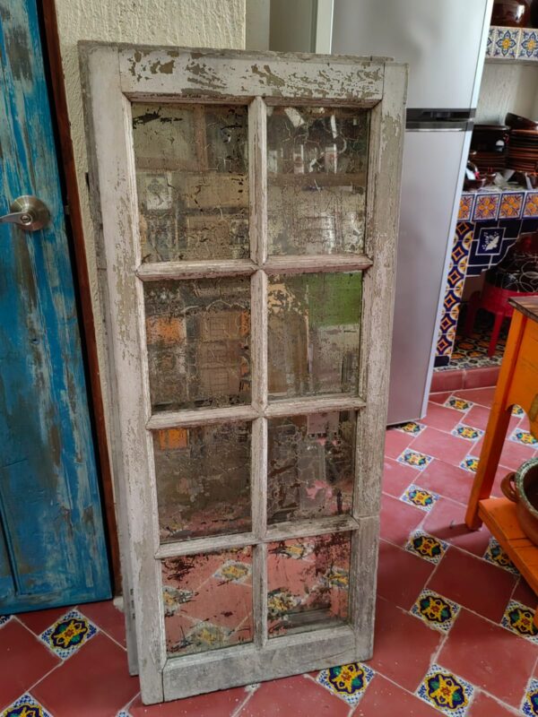 ESPEJO DE VENTANA ANTIGUA GRANDE