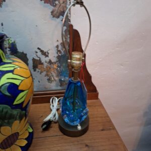 LAMPARA ESTILO MURANO AZÚL