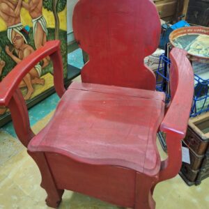 SILLA ROJA CON BRAZOS