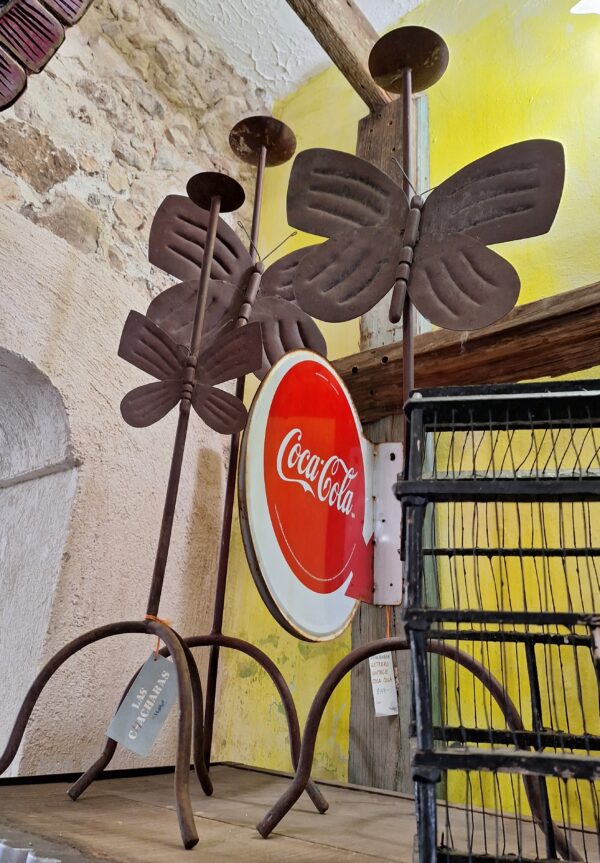 CANDELEROS JUEGO DE 3 MARIPOSAS